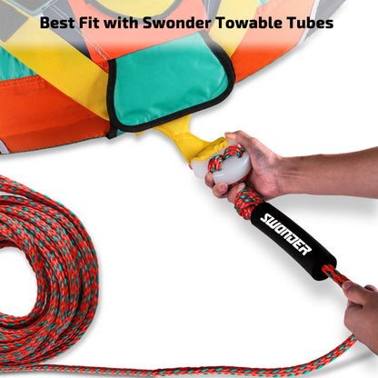 Swonder 60ft 2-Section Tow Ropes for 4 Rider Tubing