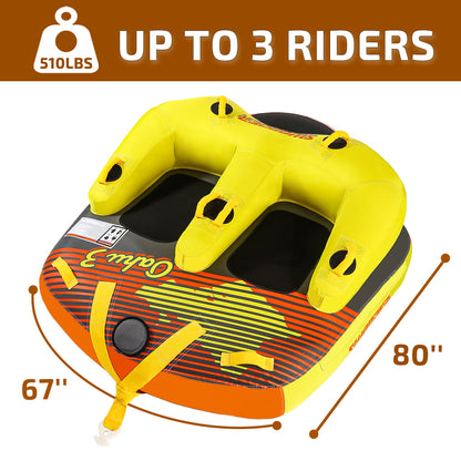 Swonder Oahu3 Towable Tube for Boating, 1-3 Rider