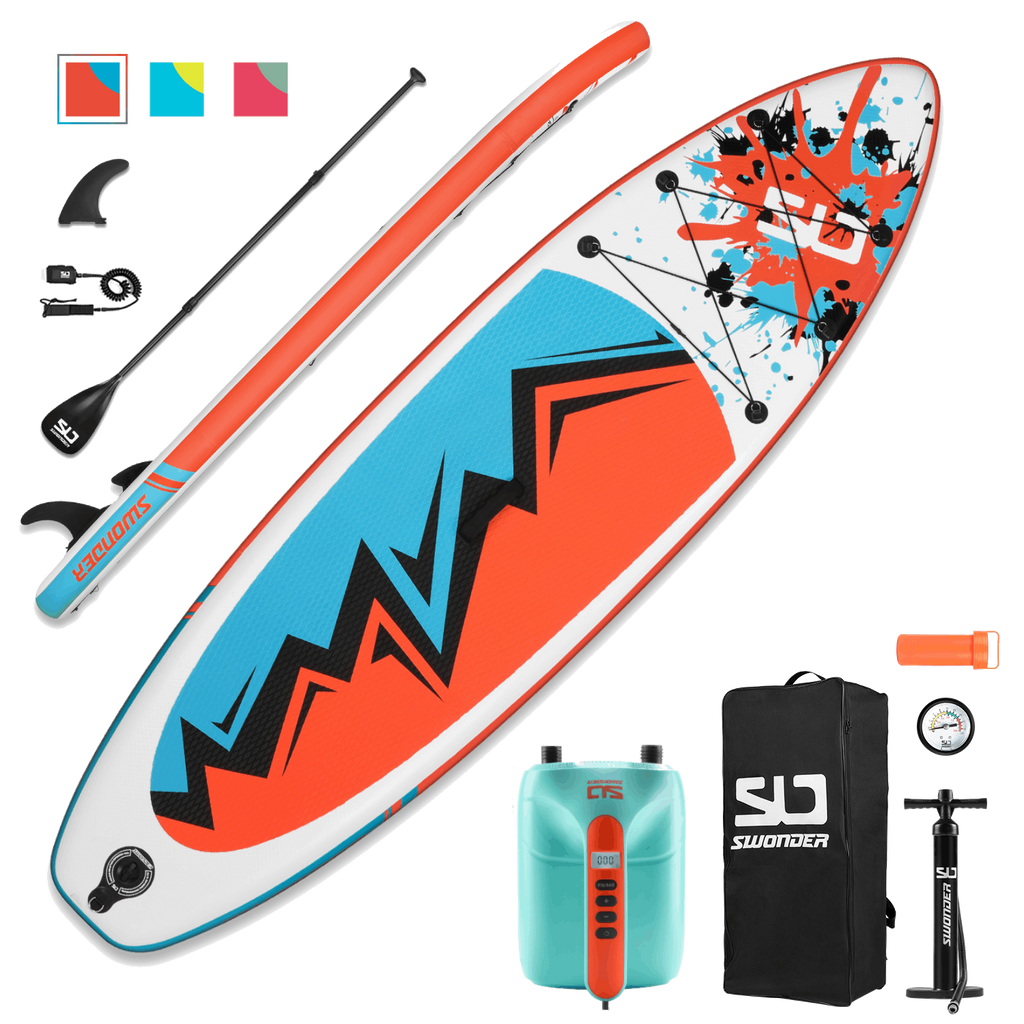Stand-Up 10\' Pump, Electric iSUP – Order swonder Paddle Now Board Inflatable Set + Free