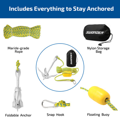 Swonder 40ft Kayak Anchor